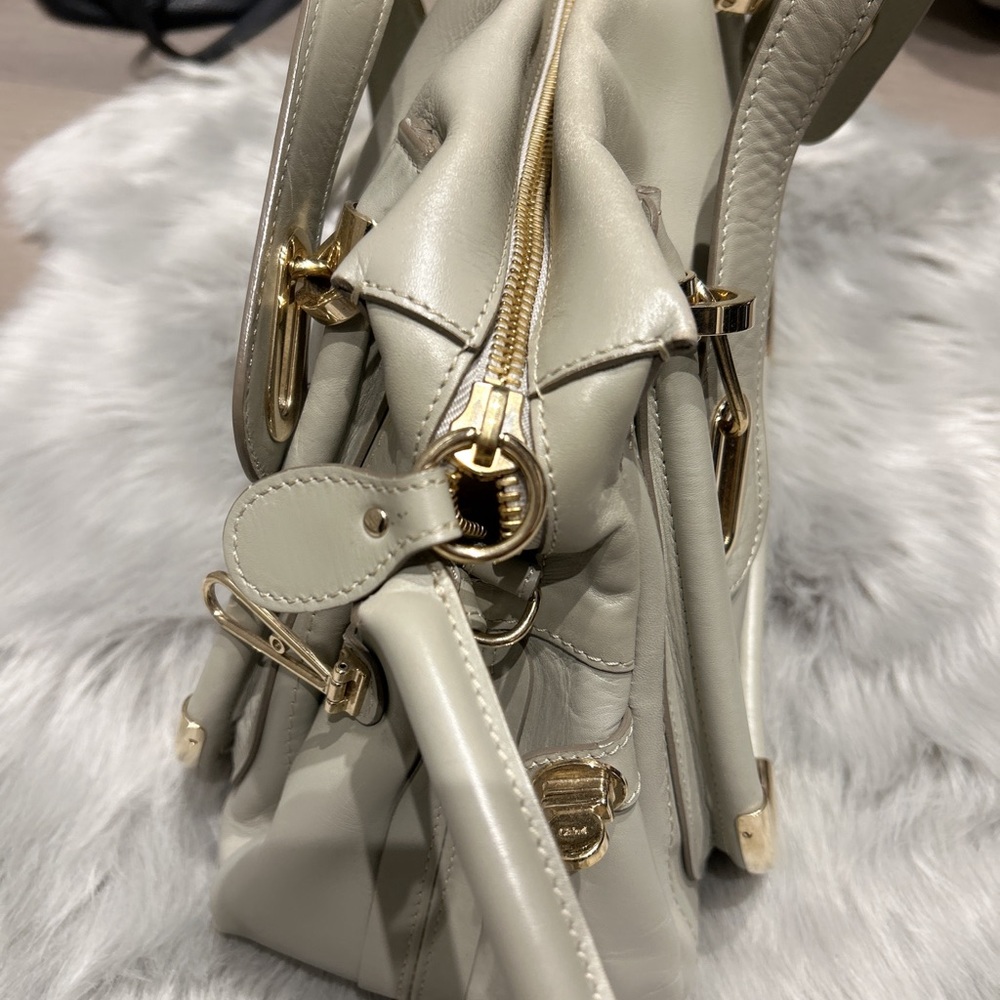 Chloe Brick Leather Large Paraty Shoulder